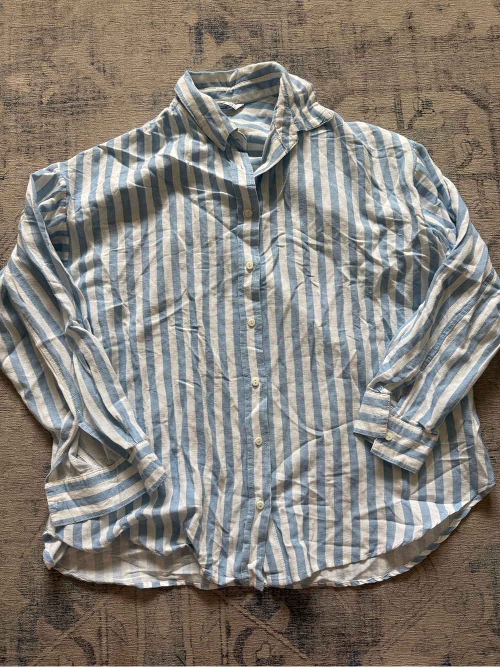 Stradivarius Stripe Button-Down Shirt